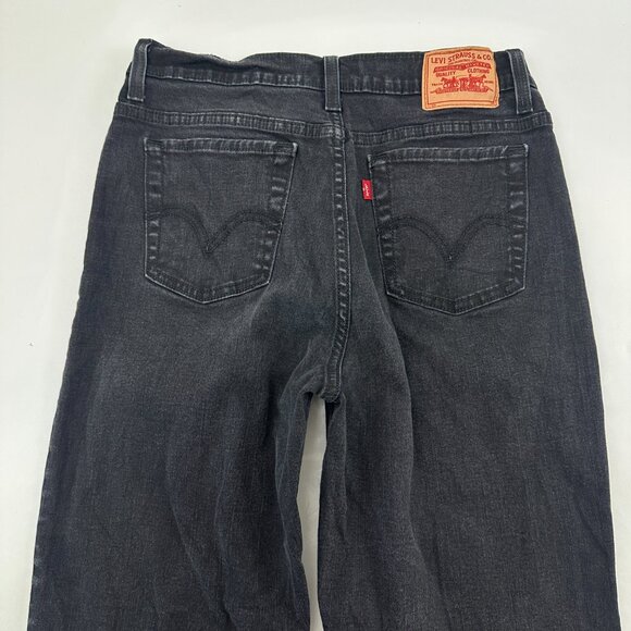 Levi's 512 Perfectly Slimming Bootcut Women's size 12 Black Denim Jeans - Picture 4 of 4